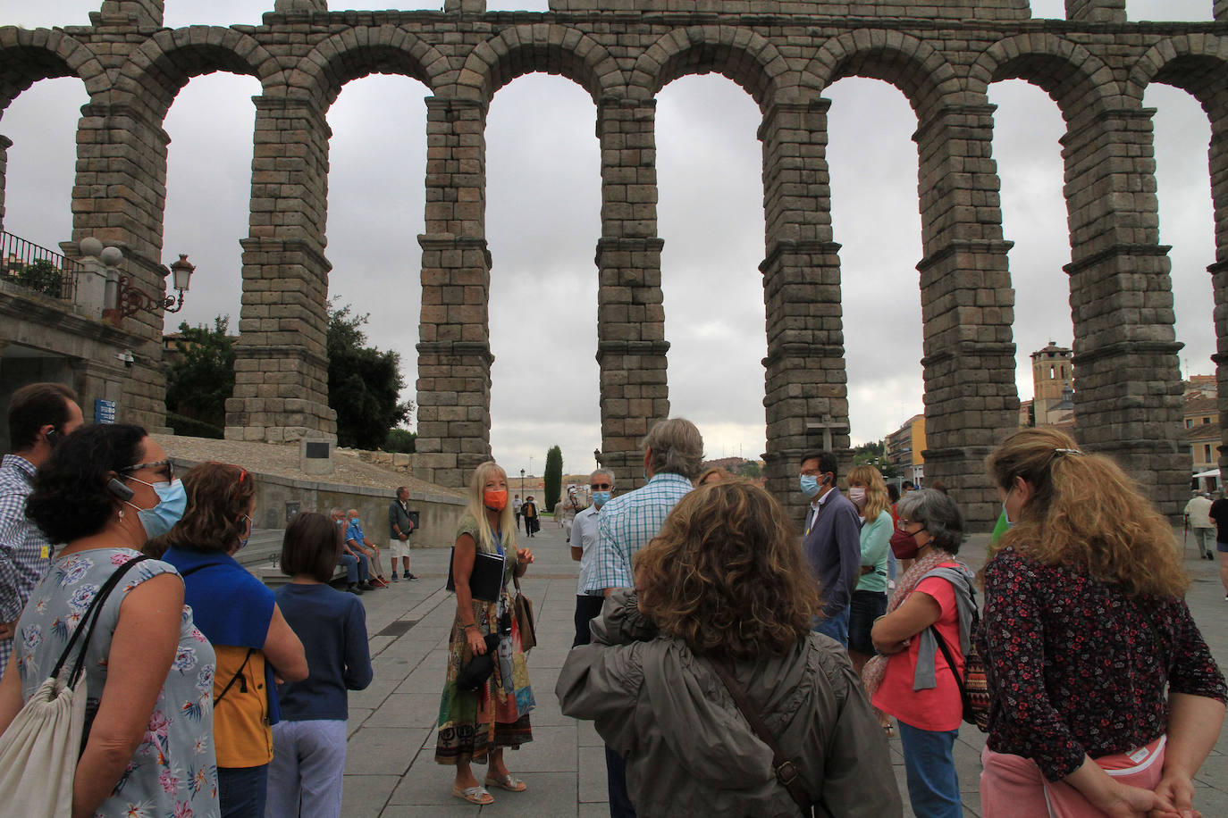Un momento del recorrido de la visita guiada.