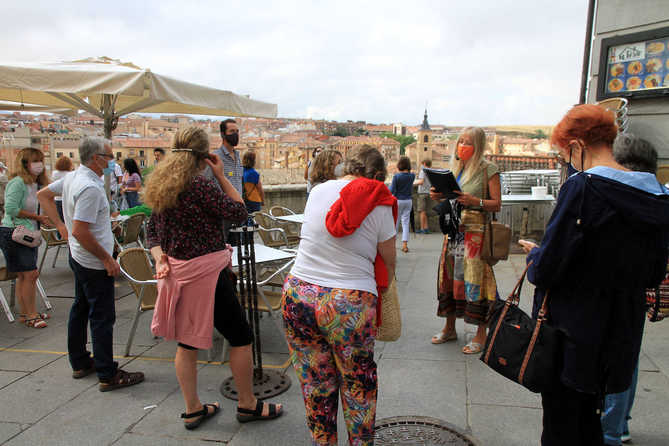 Un momento del recorrido de la visita guiada.