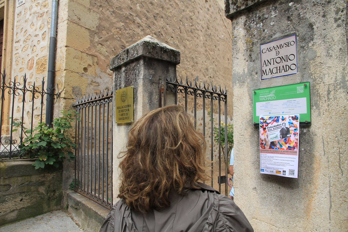 Un momento del recorrido de la visita guiada.