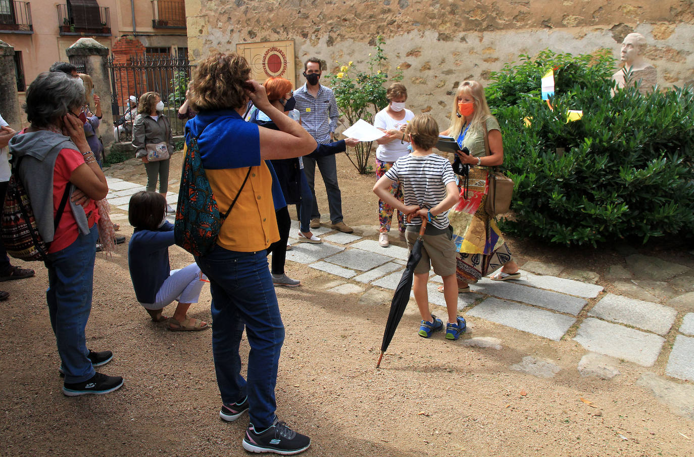 Un momento del recorrido de la visita guiada.