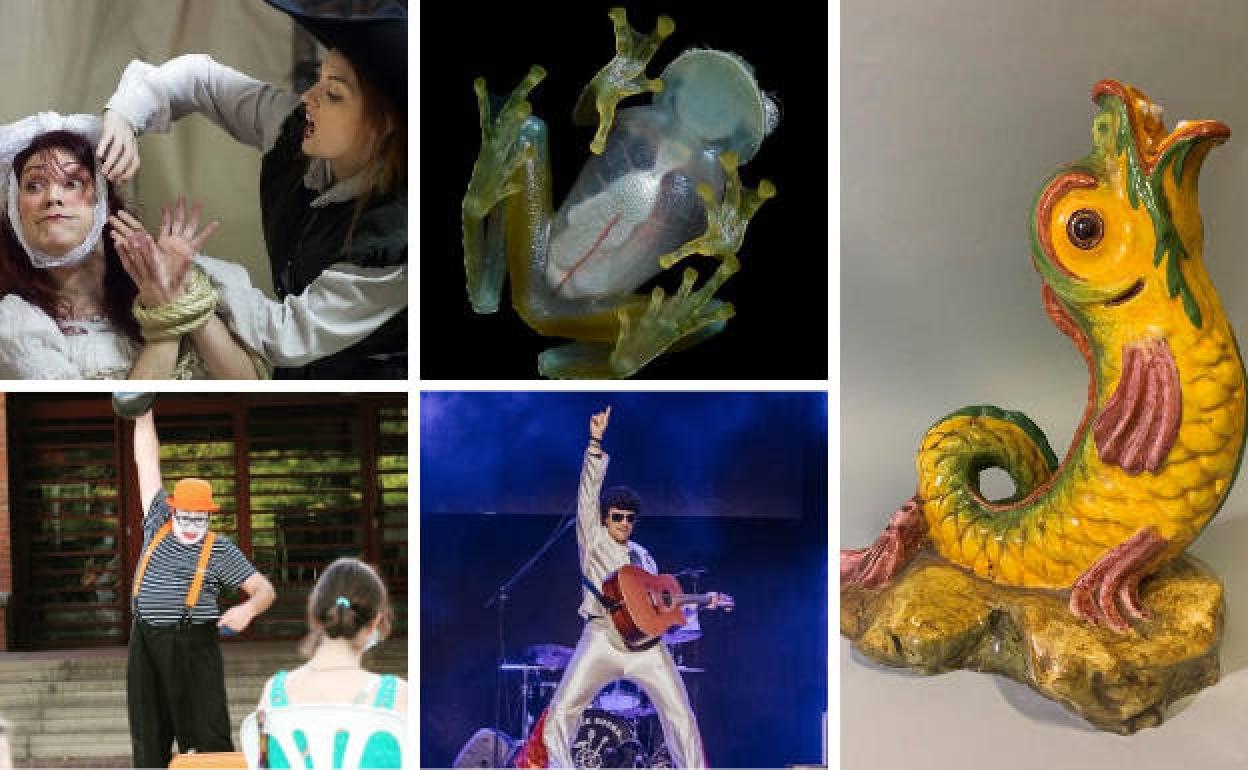 Diferentes imágenes de la oferta cultural de este fin de semana en Valladolid.