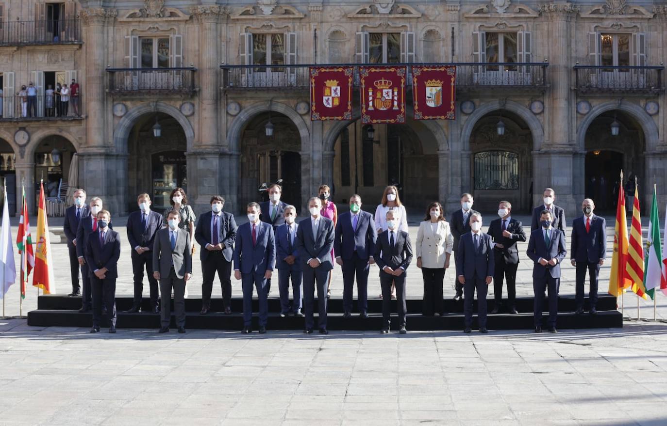 Los dirigentes de las comunidades autónomas, a excepción de Cataluña, acuden a la conferencia de presidentes en Salamanca.