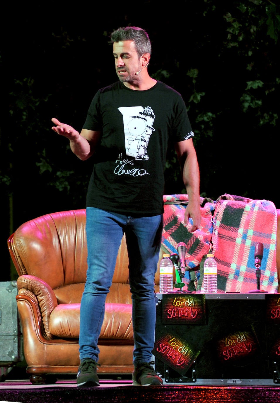 Espectáculo de Los del Sótano en Santovenia de Pisuerga, Valladolid.