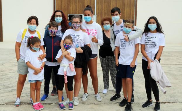 Los jóvenes se vuelcan cada año con la Marcha Solidaria entre Hornillos y Baltanás. 