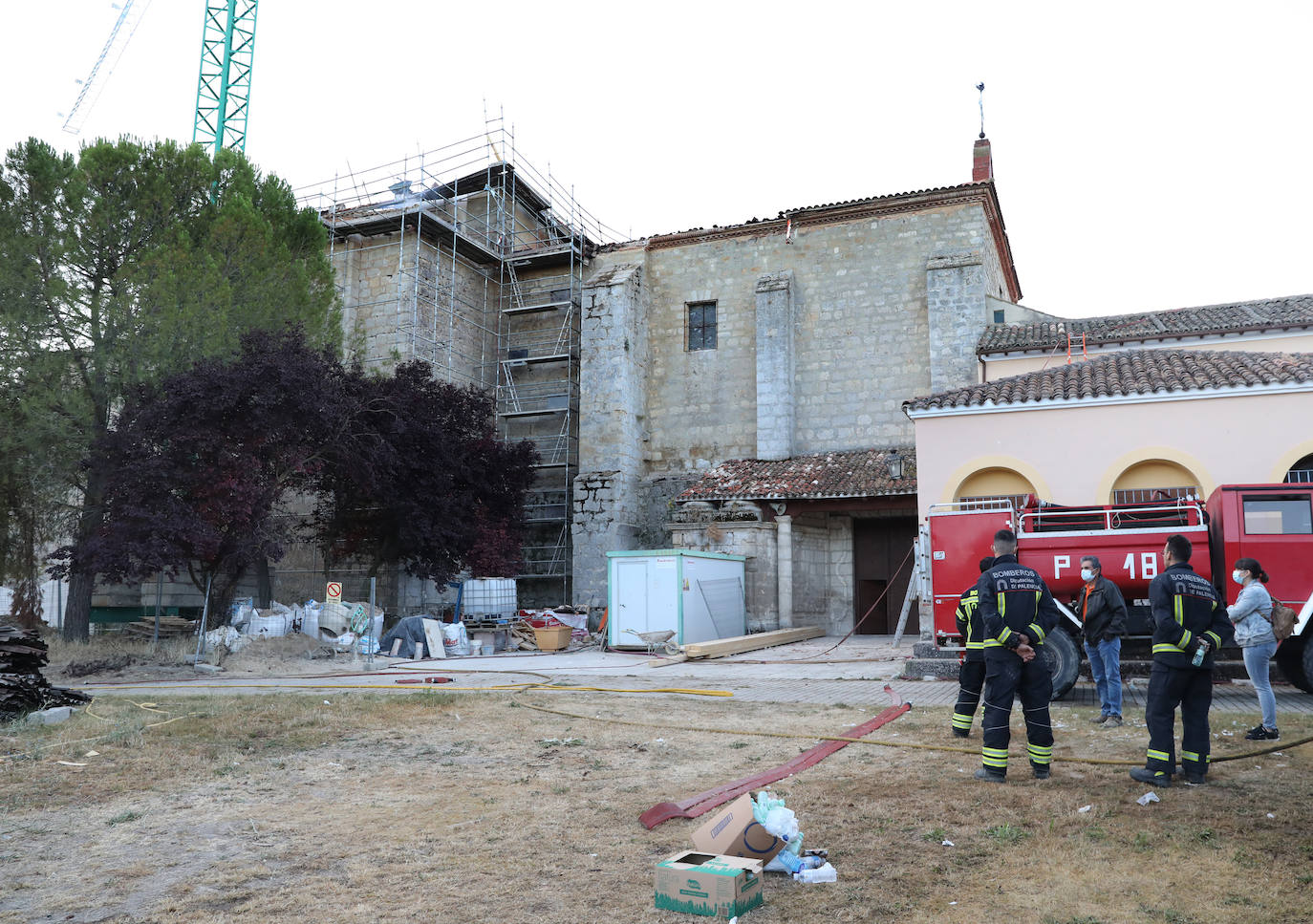 Fotos: Así ha quedado el monasterio de Alconada de Ampudia tras el incendio