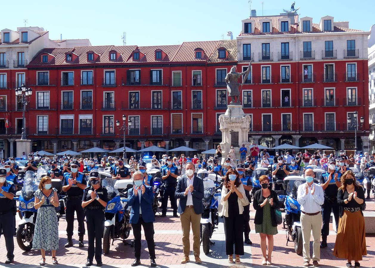 Fotos: Acto de homenaje al polícía fallecido en acto de servicio en Valladolid