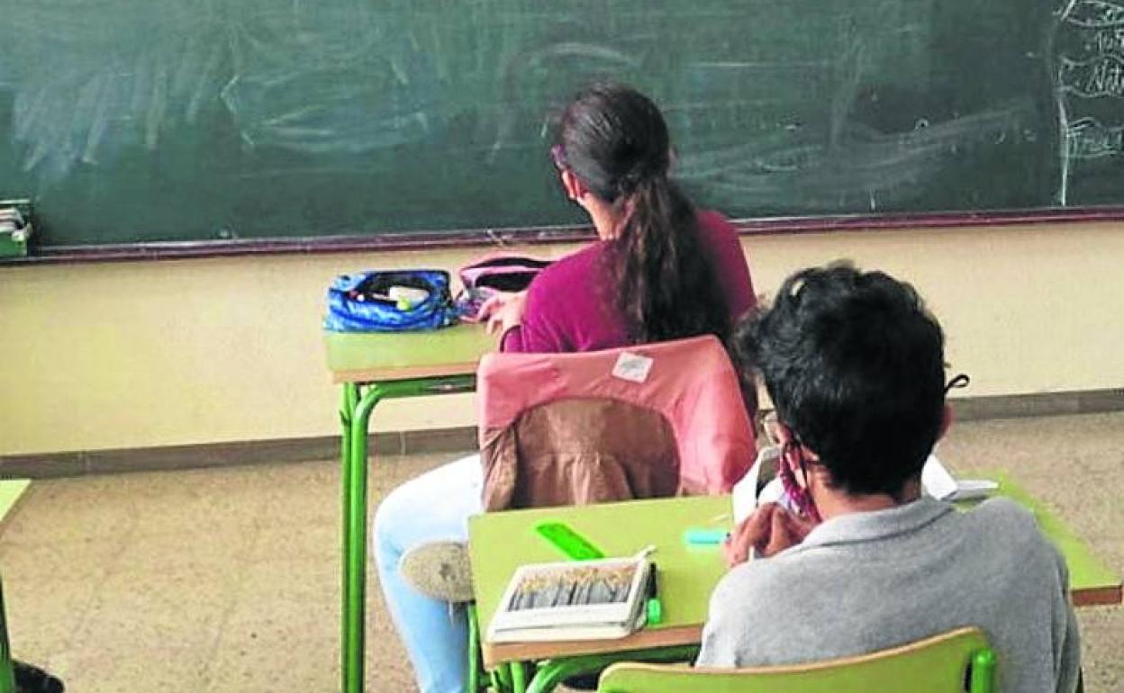 Aula del colegio San Gil de Cuéllar. 