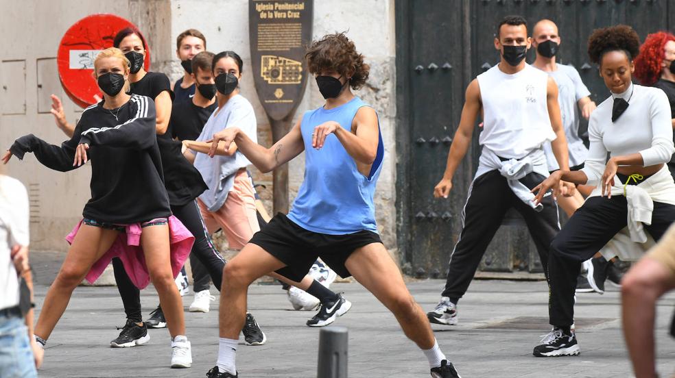 Primeros ensayos antes del rodaje en Valladolid del musical 'Voy a pasármelo bien'