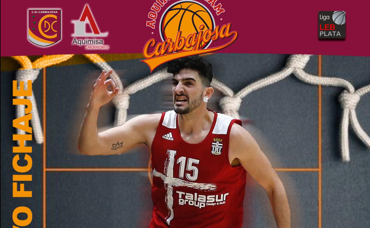 Juanpe Jiménez, formado en la cantera de Unicaja, alero completo para el Aquimisa Carbajosa