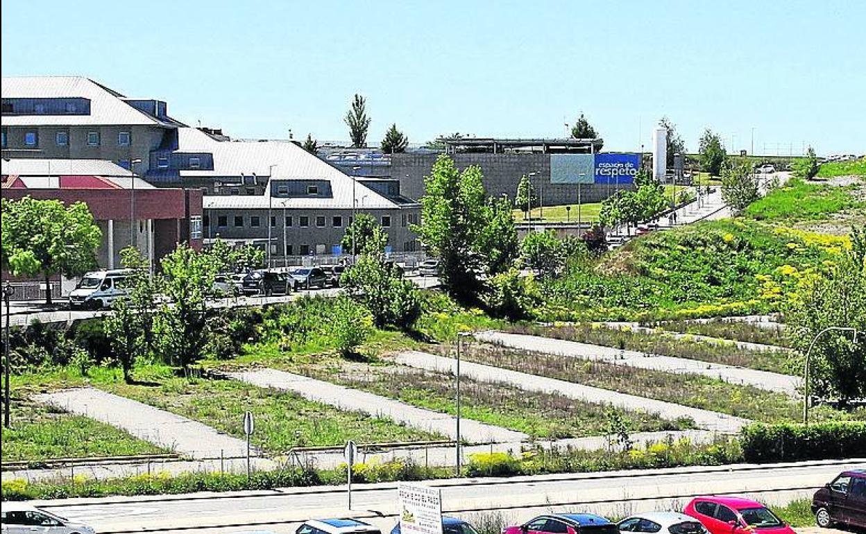 Terrenos en los que podría ampliarse el Hospital General. 