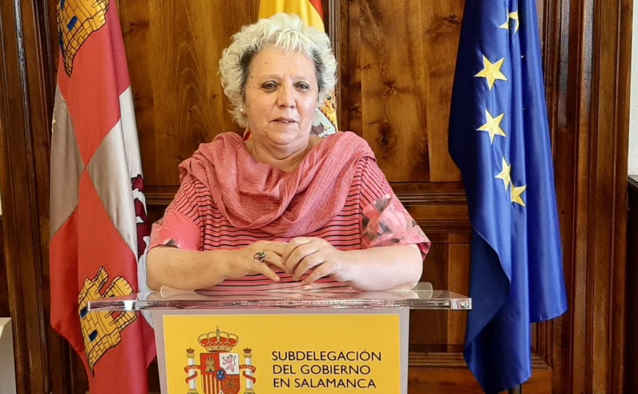 Encarnación Pérez, subdelegada del Gobierno en Salamanca. 
