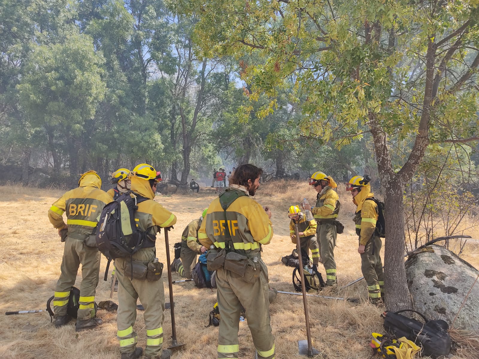 Fotos: Sigue la lucha contra el incendio de Navalacruz