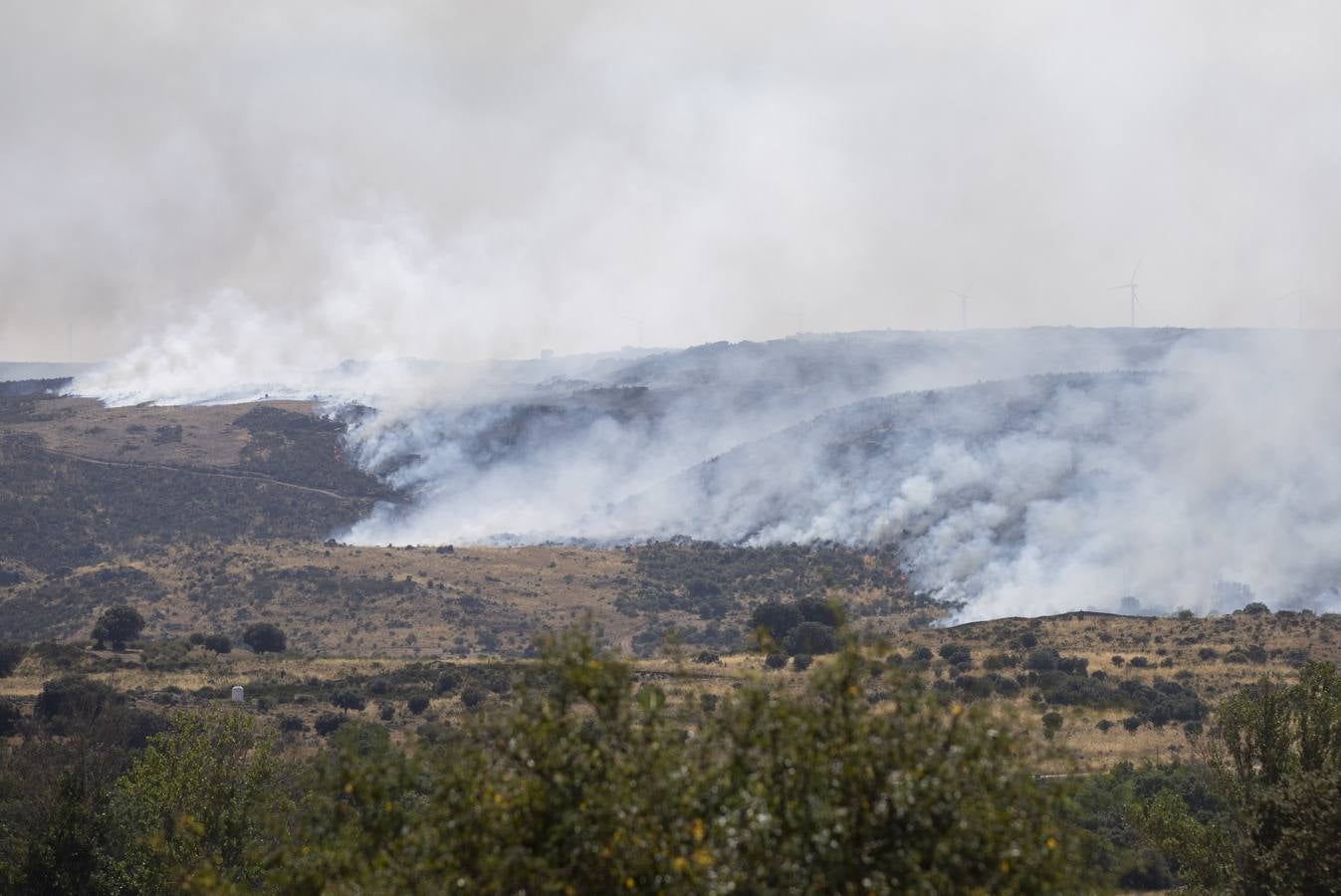 Fotos: Los vecinos desalojados por el incendio de Navalacruz regresan a sus casas