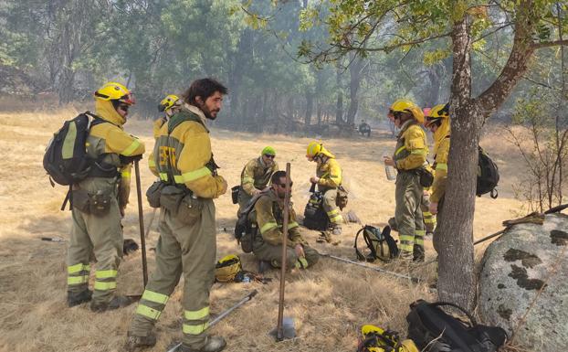 Los trabajadores forestales se quejan por la descoordinación en los incendios de Ávila