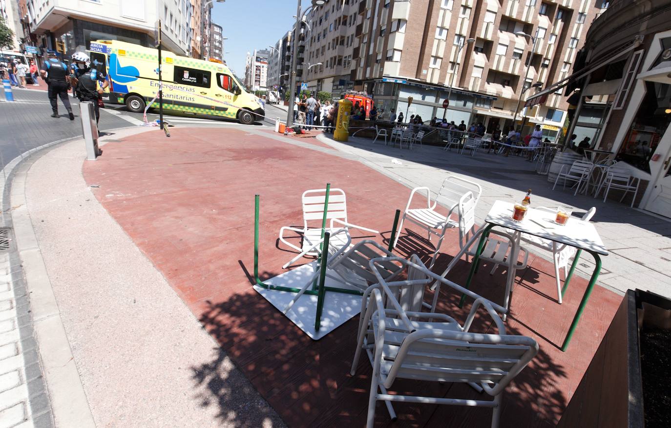 Fotos: Un atropello múltiple en Ponferrada deja una mujer fallecida y cinco heridos