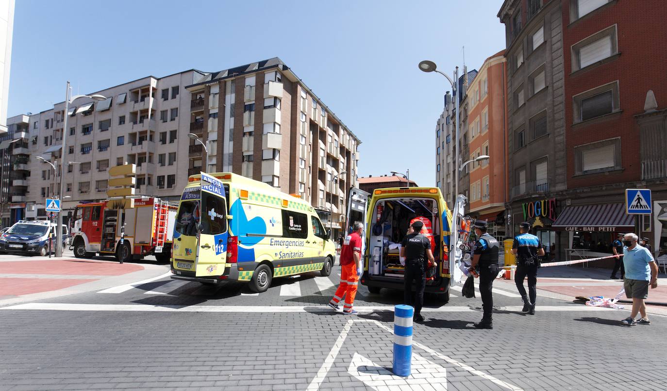 Fotos: Un atropello múltiple en Ponferrada deja una mujer fallecida y cinco heridos