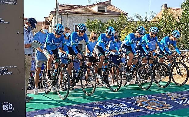 Los americanos mandan en el estreno de la V Vuelta Júnior a la Ribera del Duero