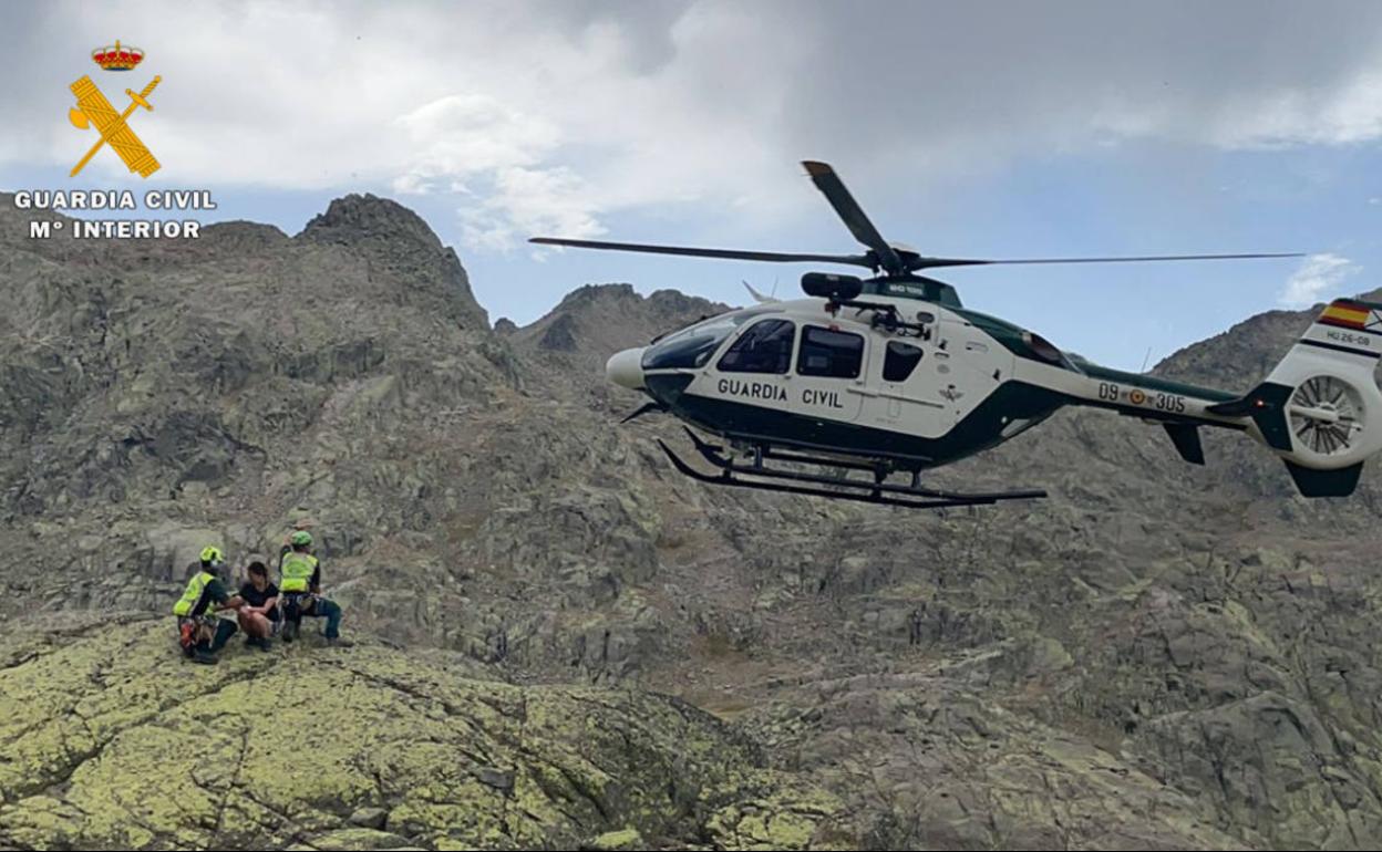 La Guardia Civil rescató a cinco personas este fin de semana en Ávila