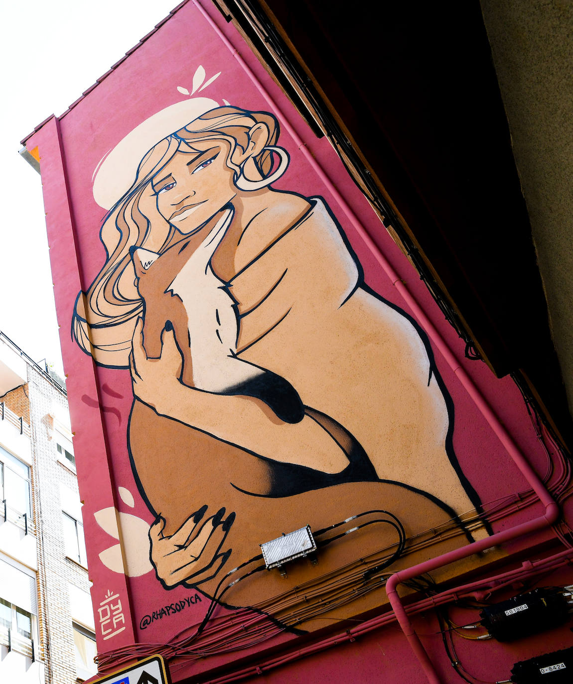 Los murales que lucen en algunas fachadas de Valladolid.