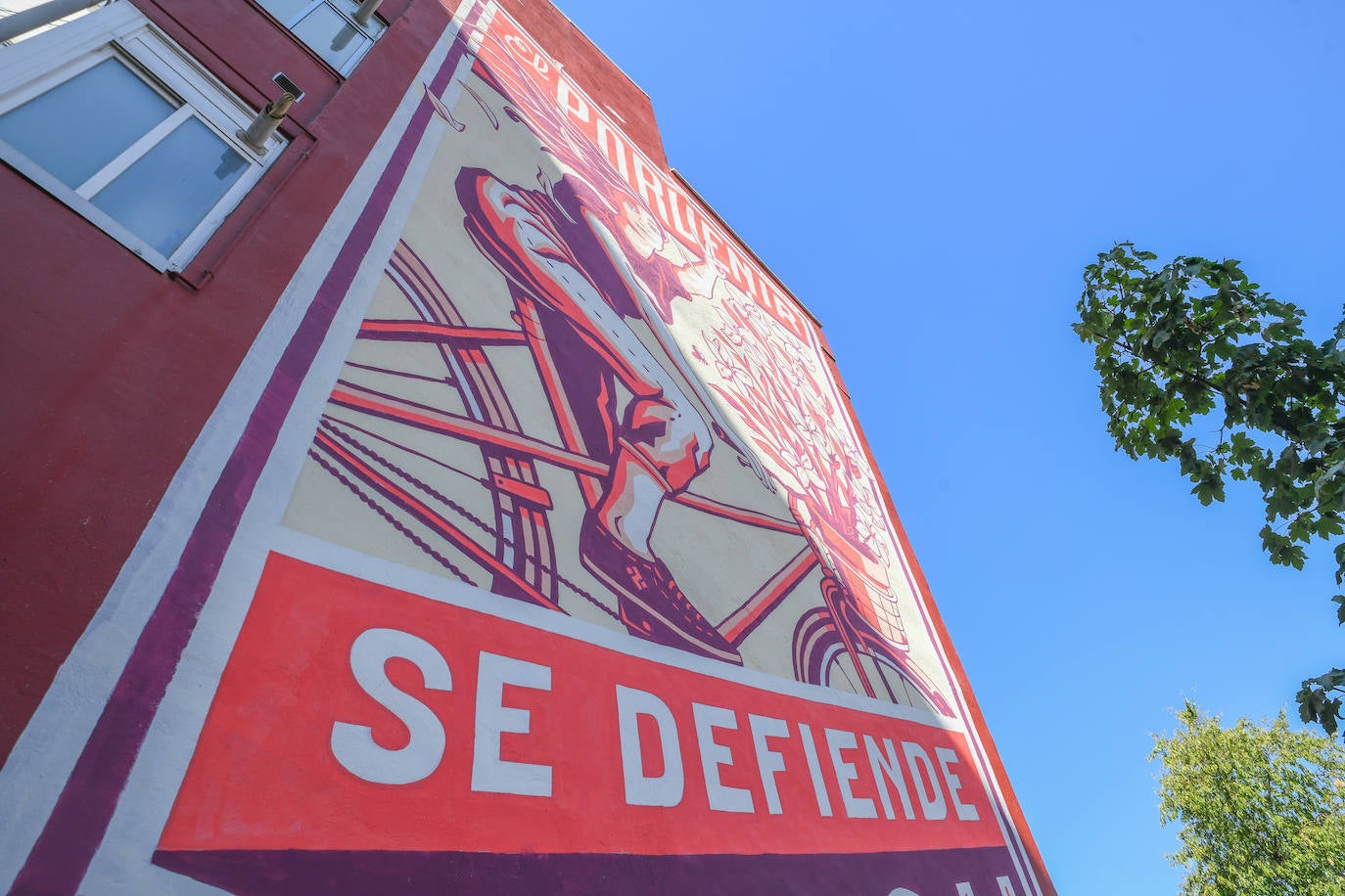 Los murales que lucen en algunas fachadas de Valladolid.