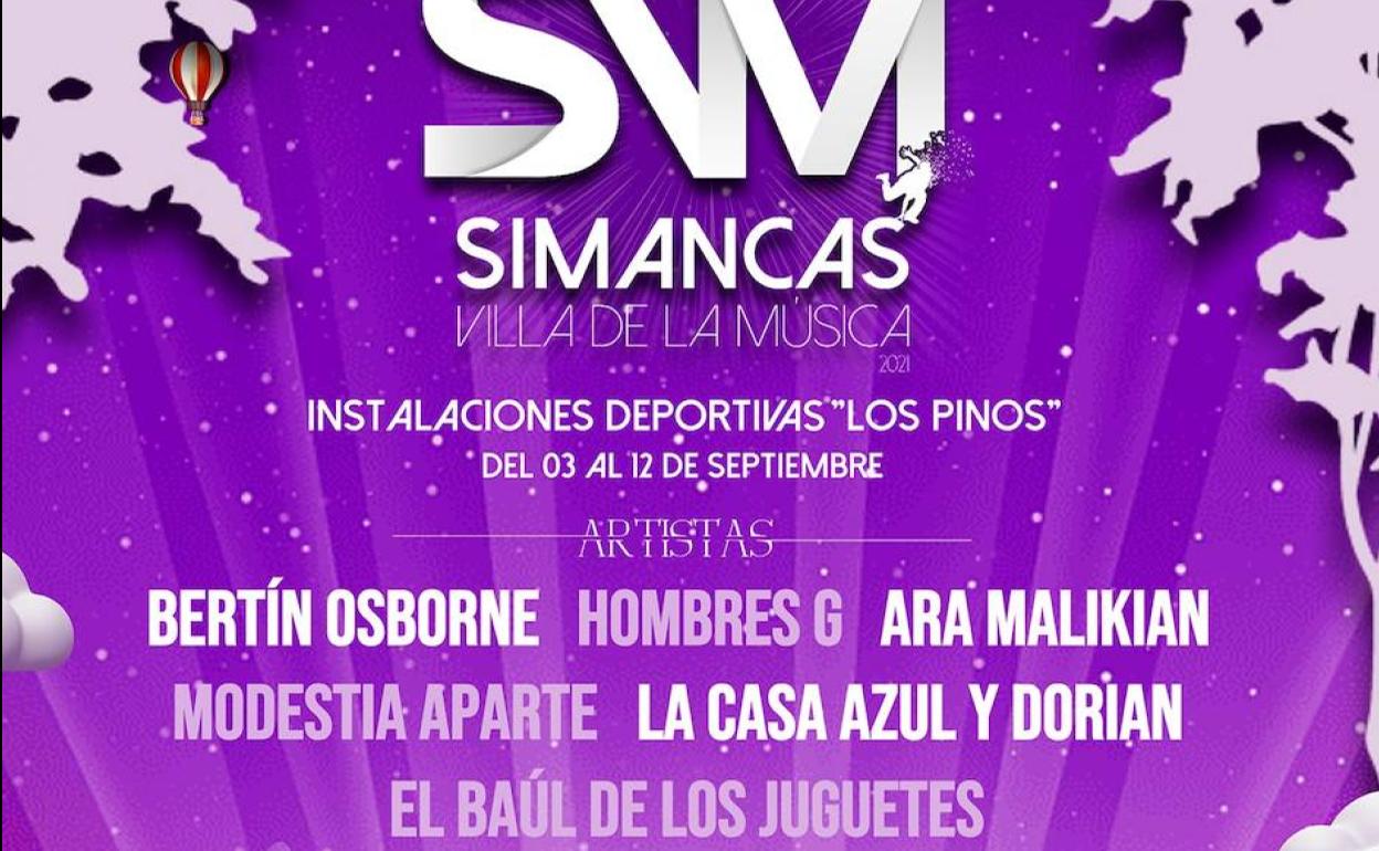 La programación de 'Simancas, Villa de la Música' incluye artistas muy destacados.