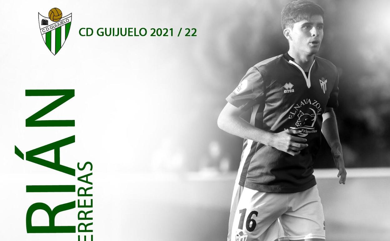 Adrián Ferreras se incorpora al CD Guijuelo desde el filial del Alcorcón