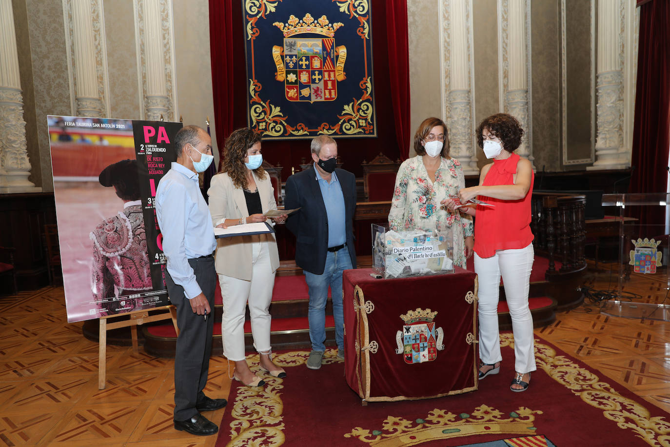 Sorteo de los pases, esta mañana en el Palacio Provincial. 