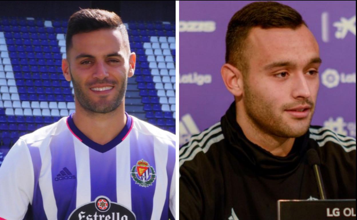 Bruno González y Roberto Corral, durante su etapa en el Real Valladolid.