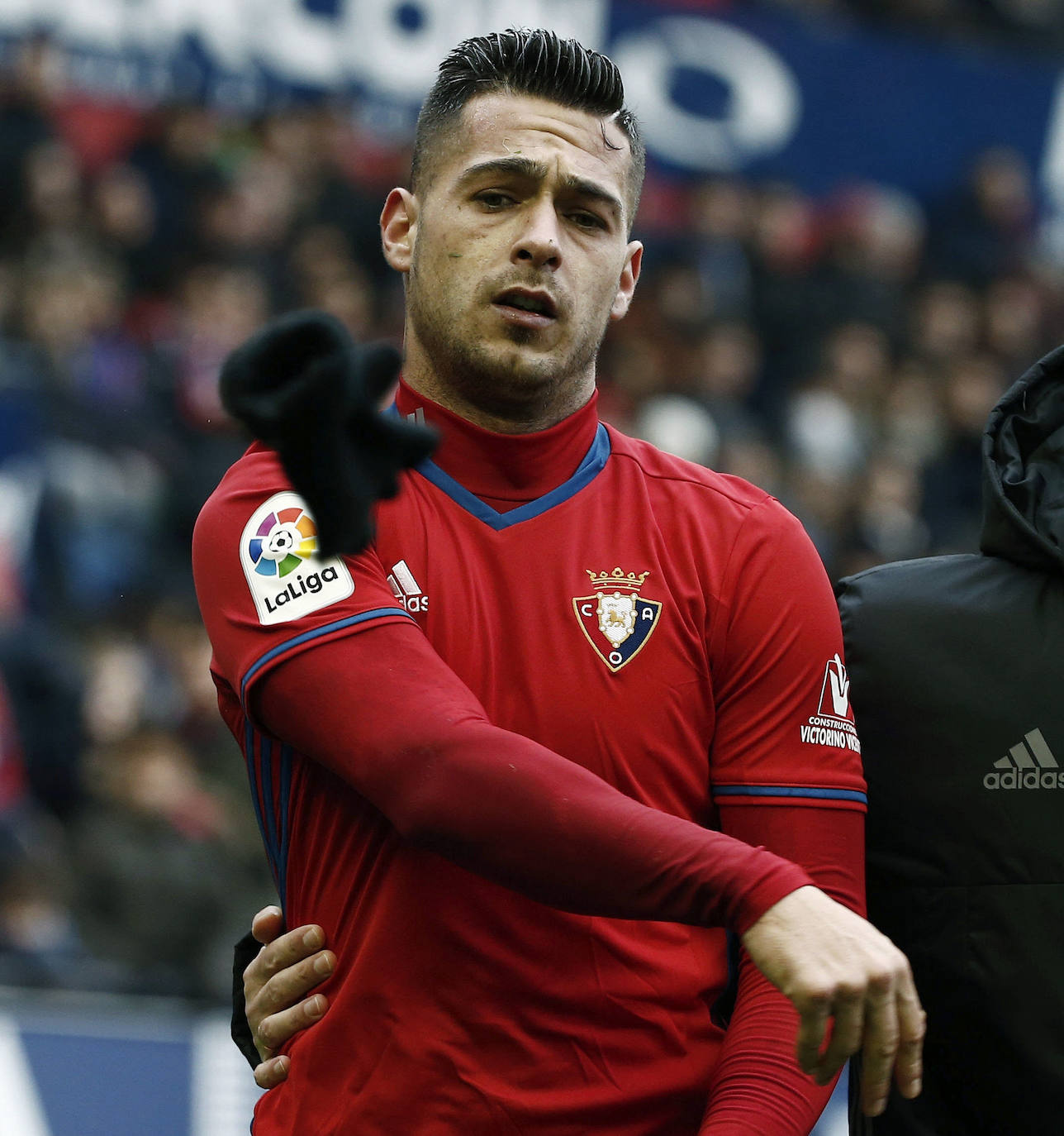 Sergio Léon en su etapa en Osasuna