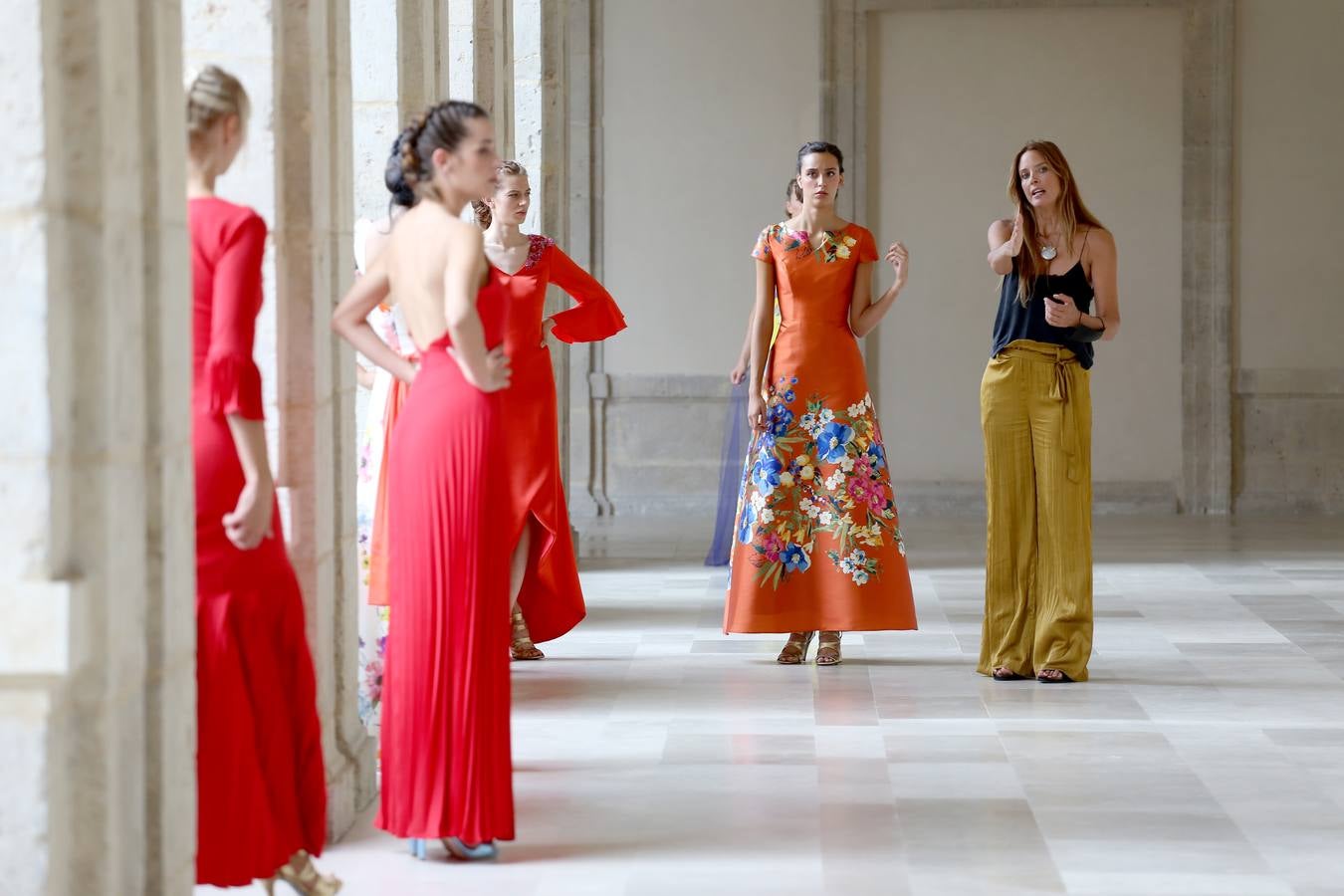 Fotos: Grabación del desfile de la diseñadora vallisoletana Esther Noriega en el Museo Patio Herreriano de Valladolid