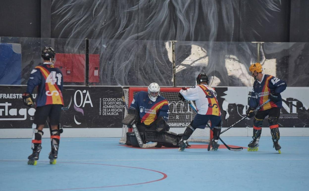 Entrenamiento de la selección española