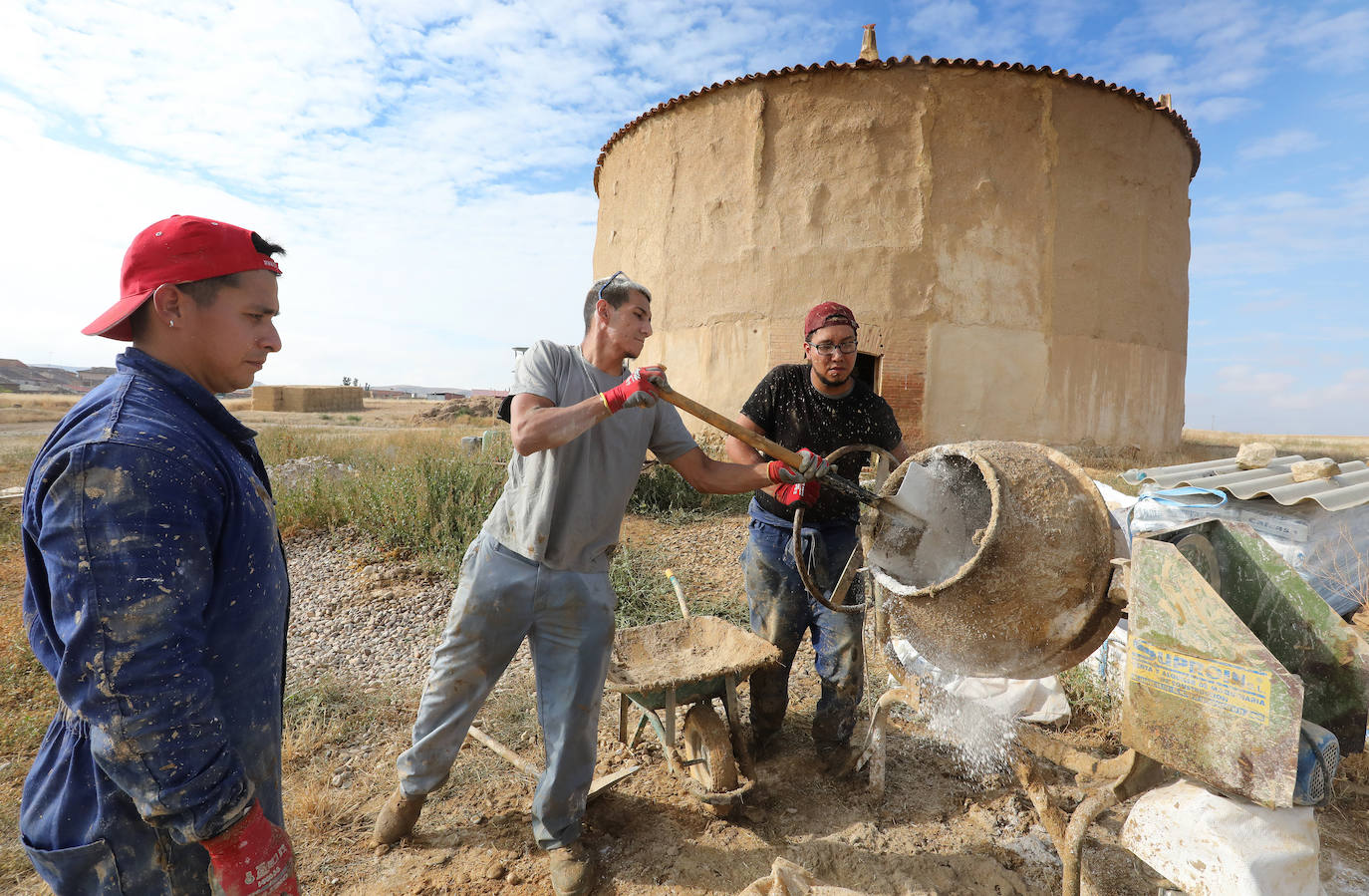 Restauración de un palomar en Villamartín de Campos.