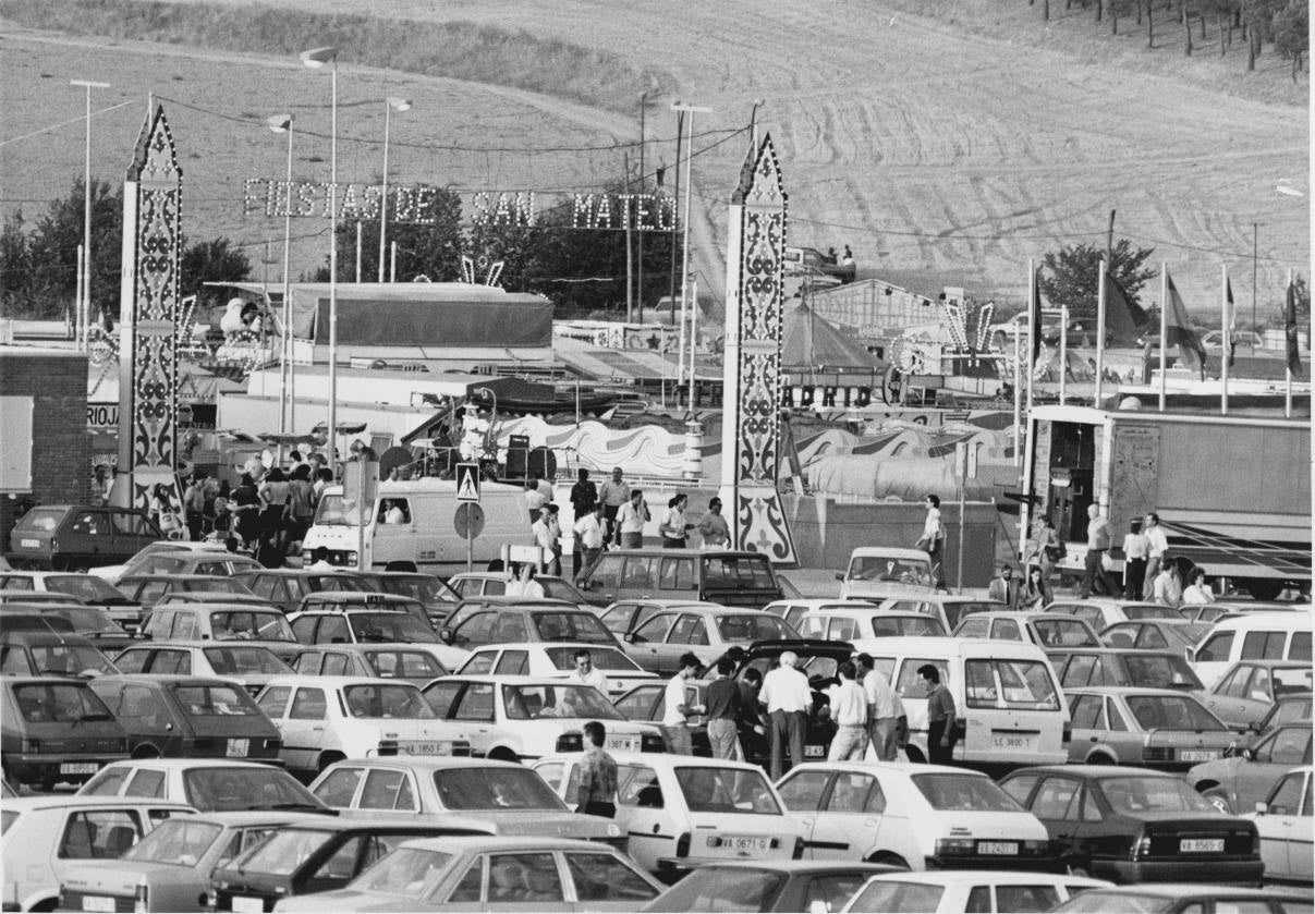 Recinto Ferial de las Fiestas de San Mateo 1990.