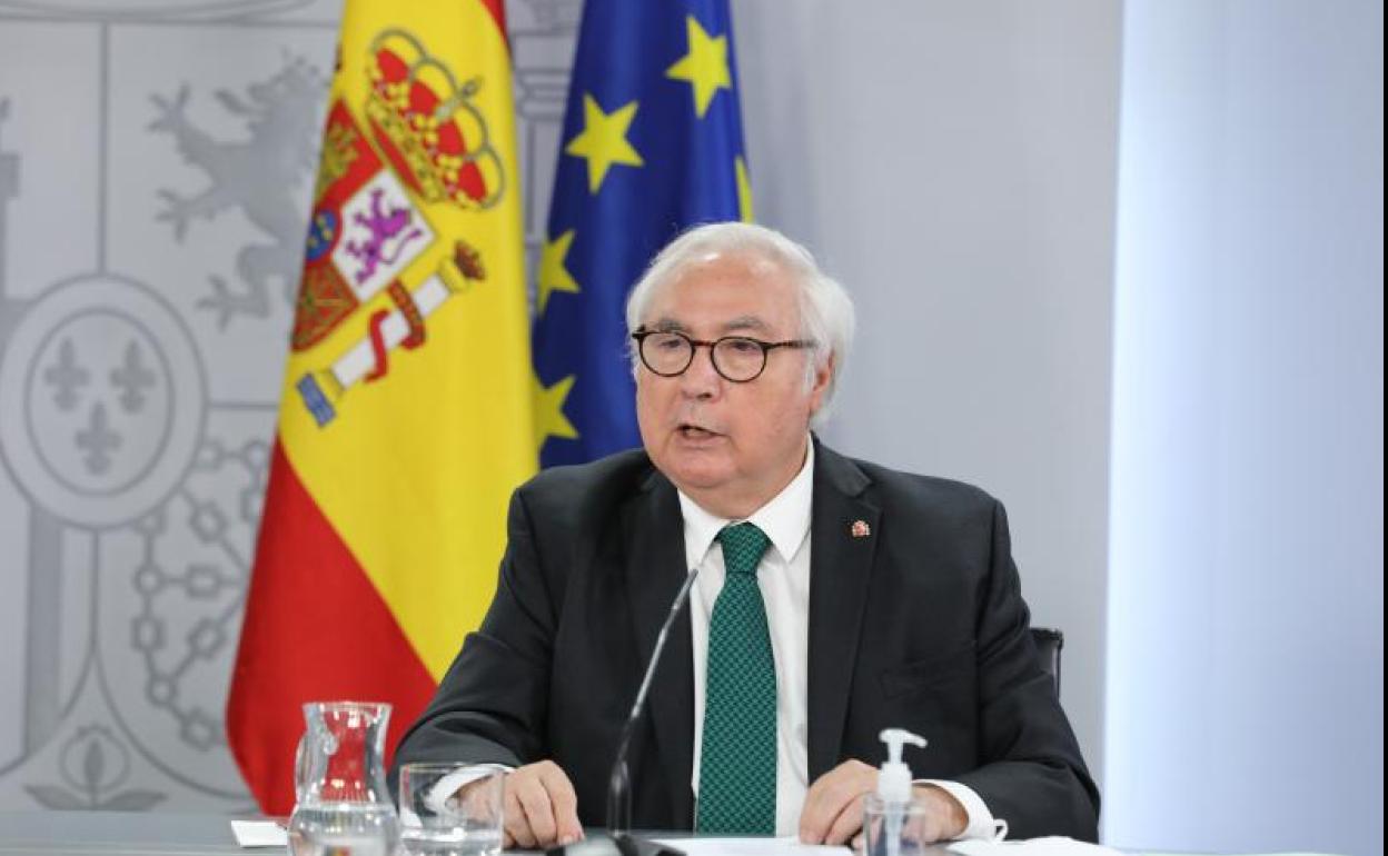 El ministro de Universidades, Manuel Castells. 