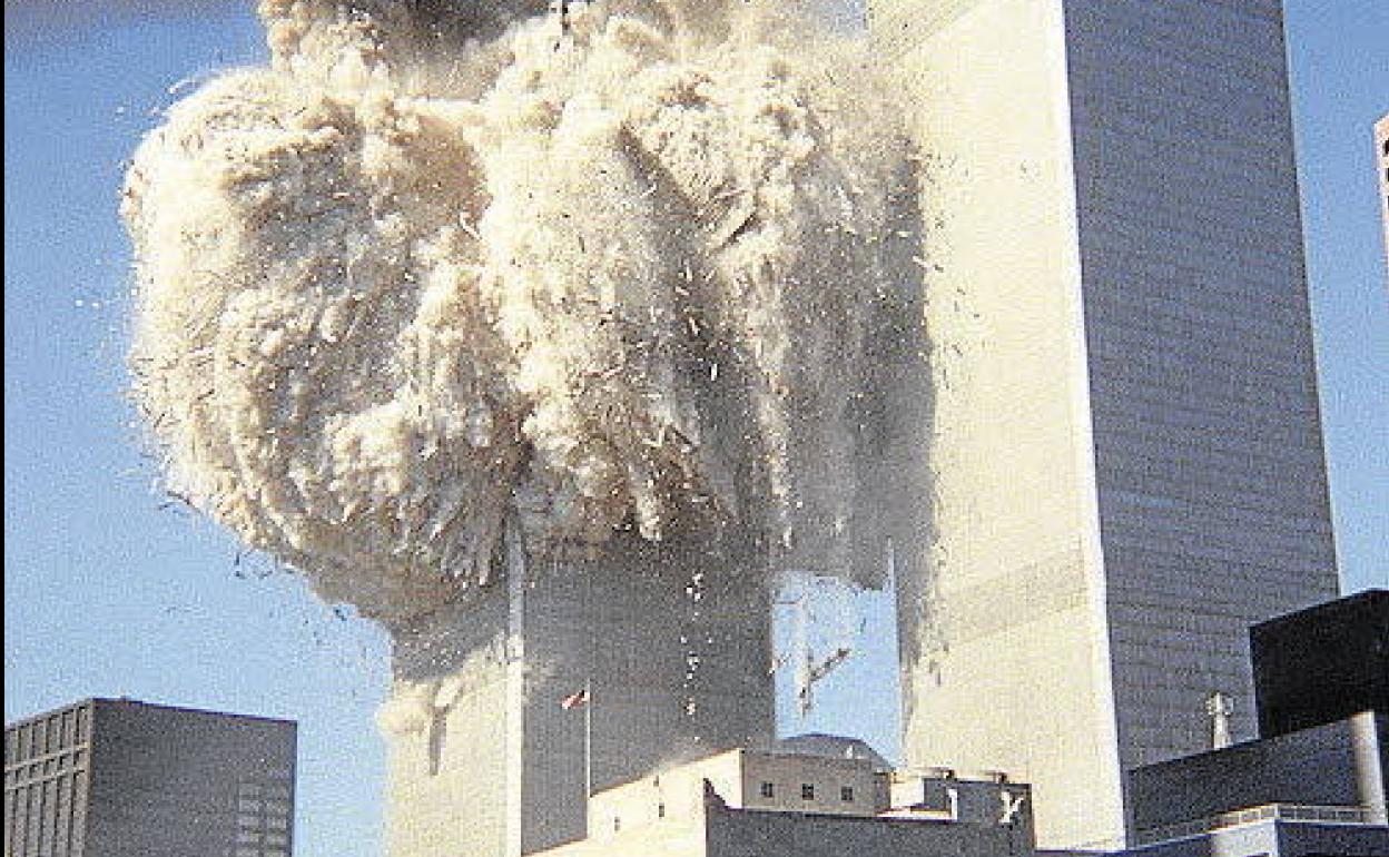 Atentado contra lass Torres Gemelas, el 11 de septiembre de 2001.
