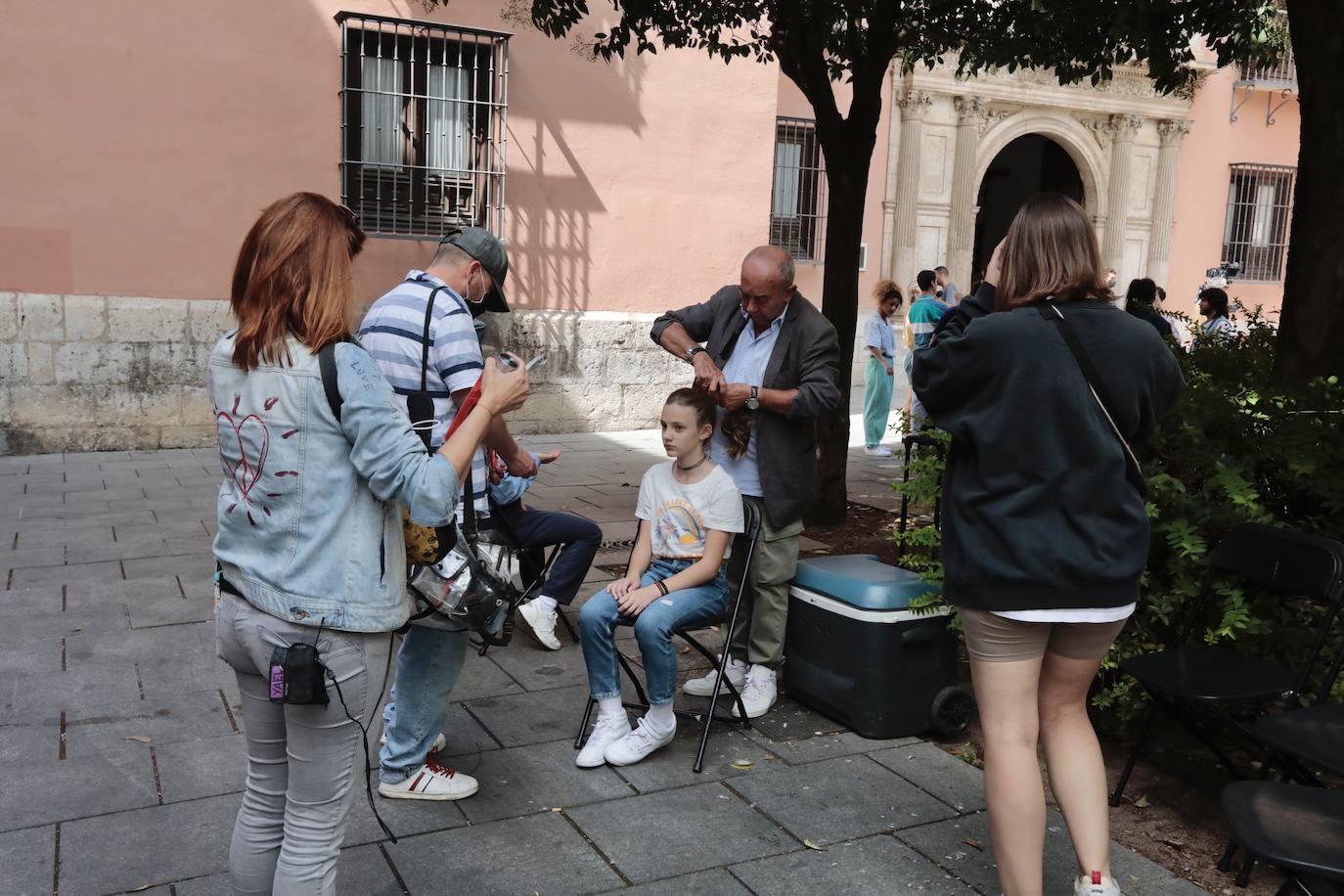 Momentos del rodaje del musica 'Voy a pasármelo bien'