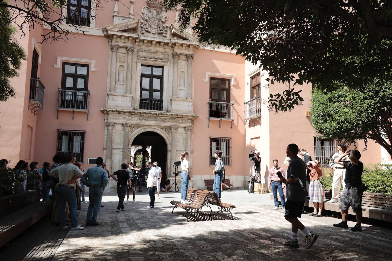 Momentos del rodaje del musica 'Voy a pasármelo bien'