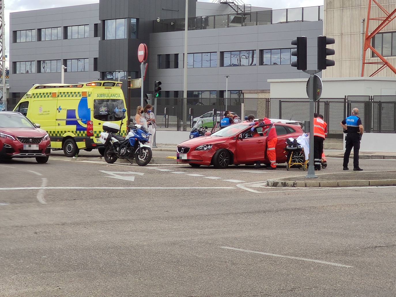 Accidente en la avenida Zamora.