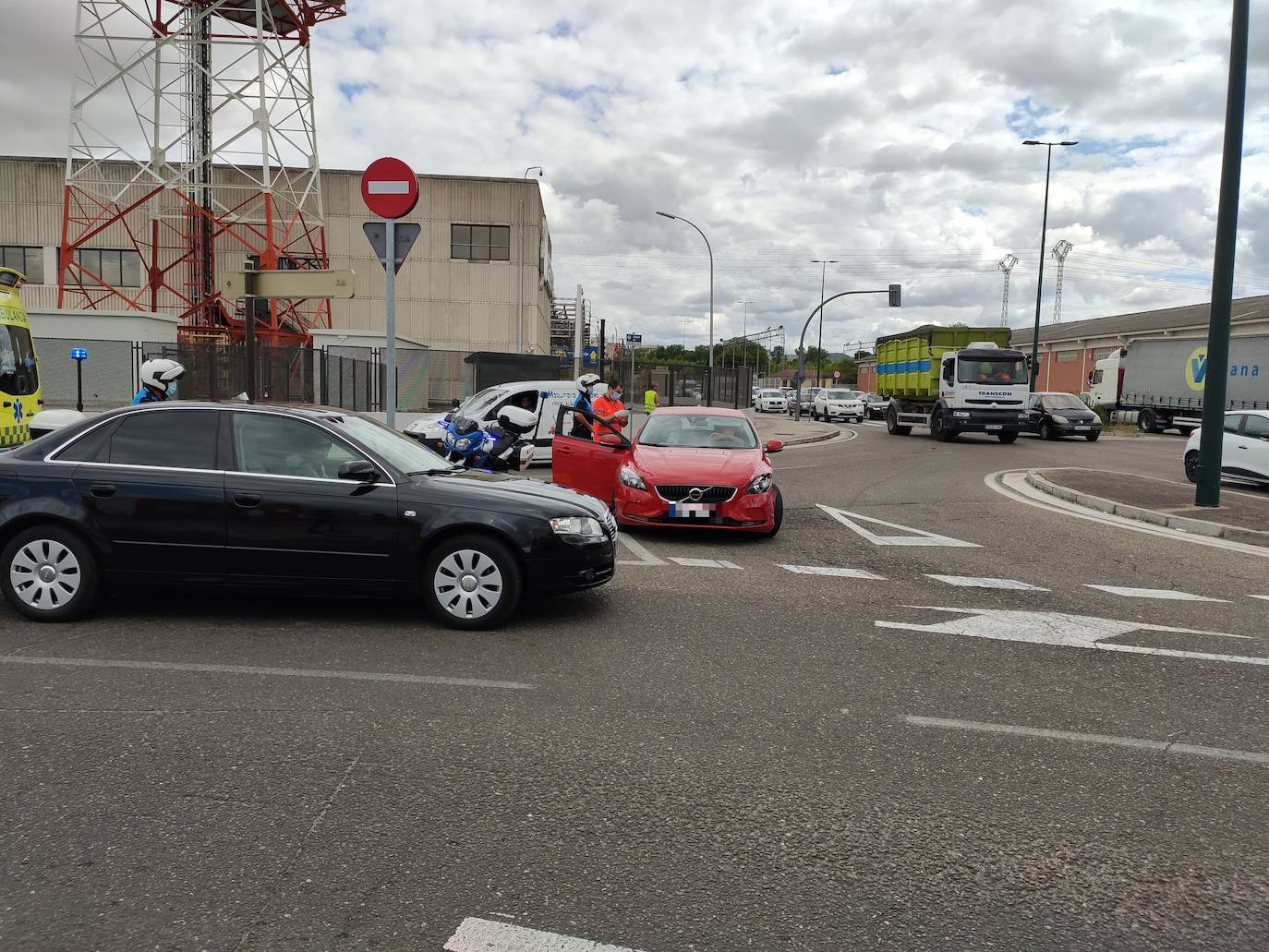 Accidente en la avenida Zamora.