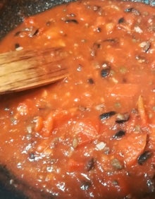 Imagen secundaria 2 - Estupendos rigatoni a la puttanesca