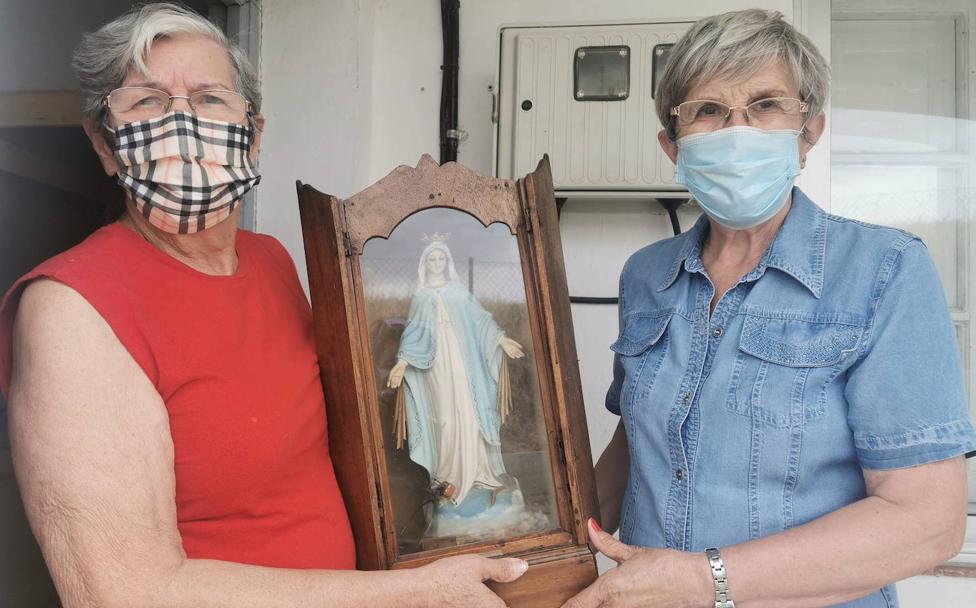 Herminda García y Maria Jesús Francos, de Barruelo del Valle.