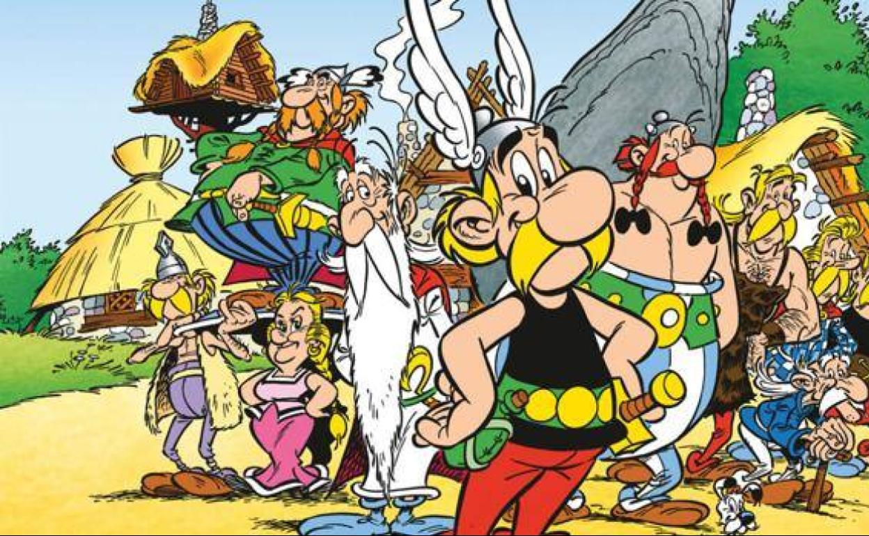 Personajes del cómic Asterix y Obelix.