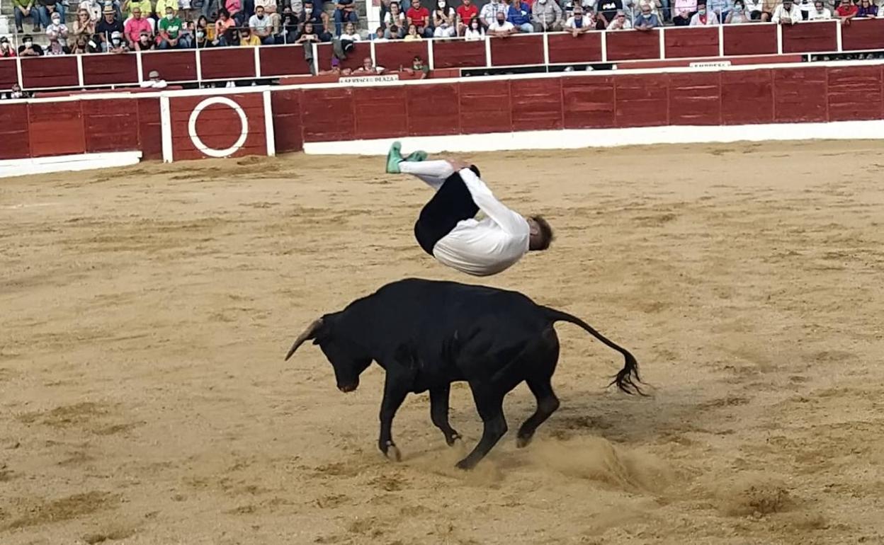 Un momento del concurso de cortes.