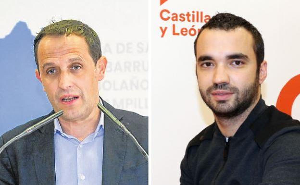 Conrado Íscar , a la izquerda, y Pablo Yáñez, a la derecha.