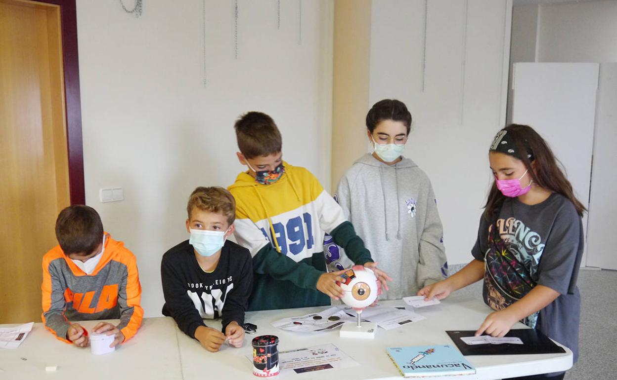 Chavales participantes en la actividad. 