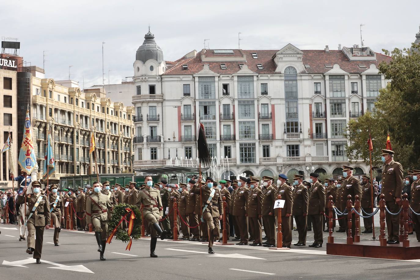 Acto del centenario de la gesta del regimiento Alcántara, en la Academia de Caballería.