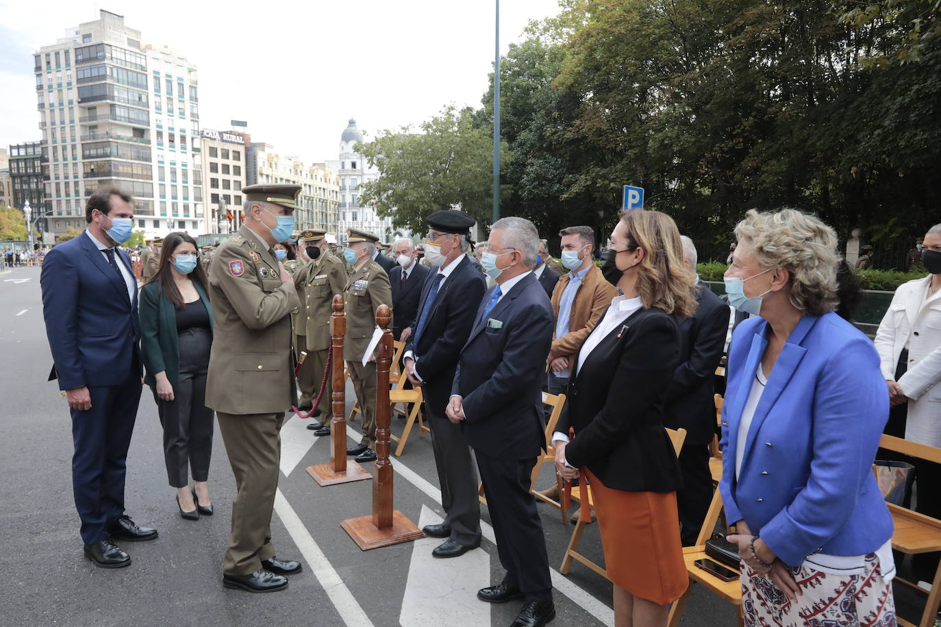 Acto del centenario de la gesta del regimiento Alcántara, en la Academia de Caballería.