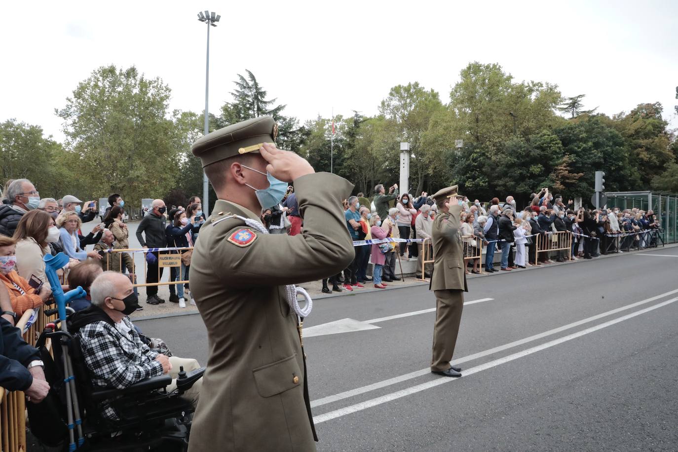 Acto del centenario de la gesta del regimiento Alcántara, en la Academia de Caballería.