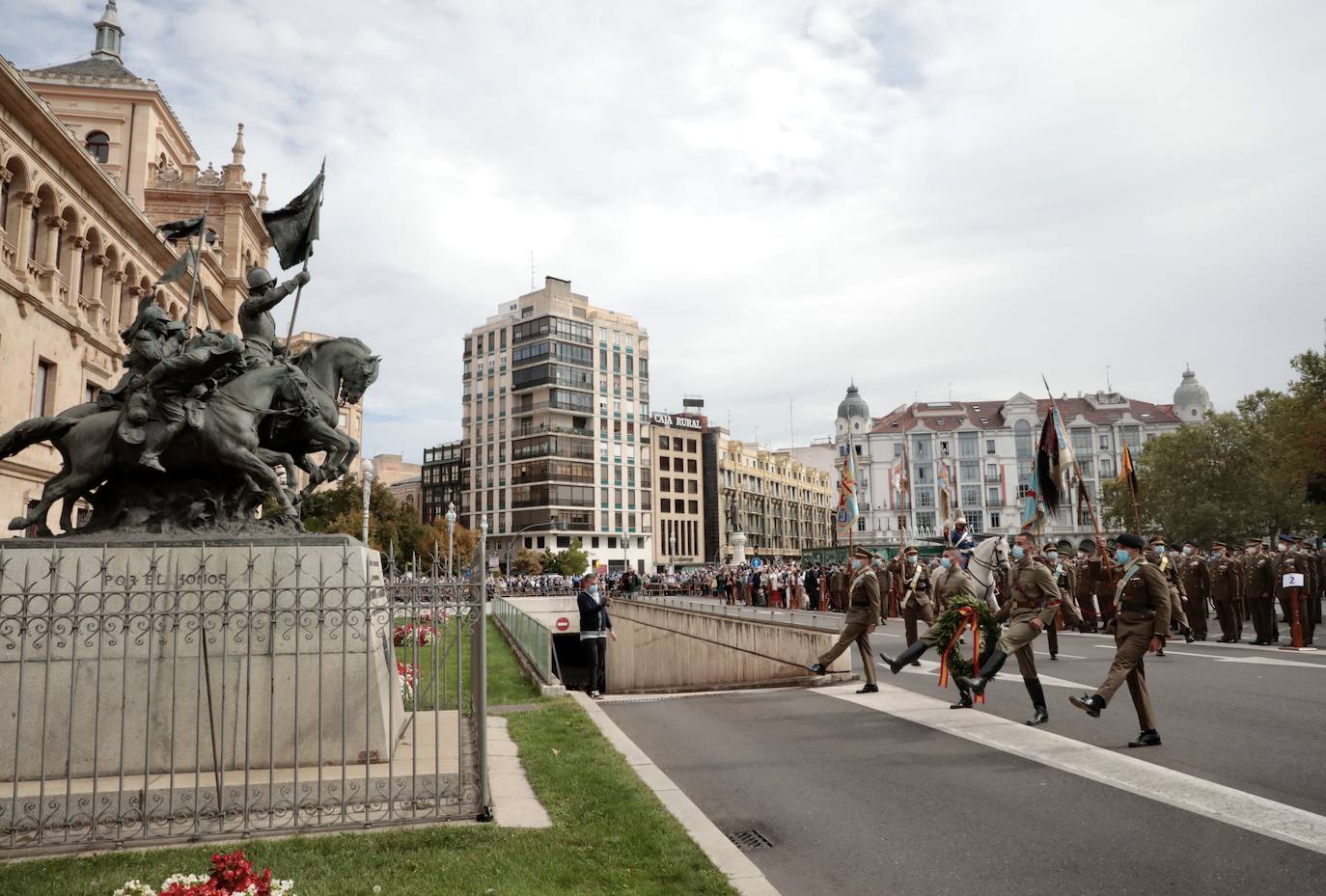 Acto del centenario de la gesta del regimiento Alcántara, en la Academia de Caballería.