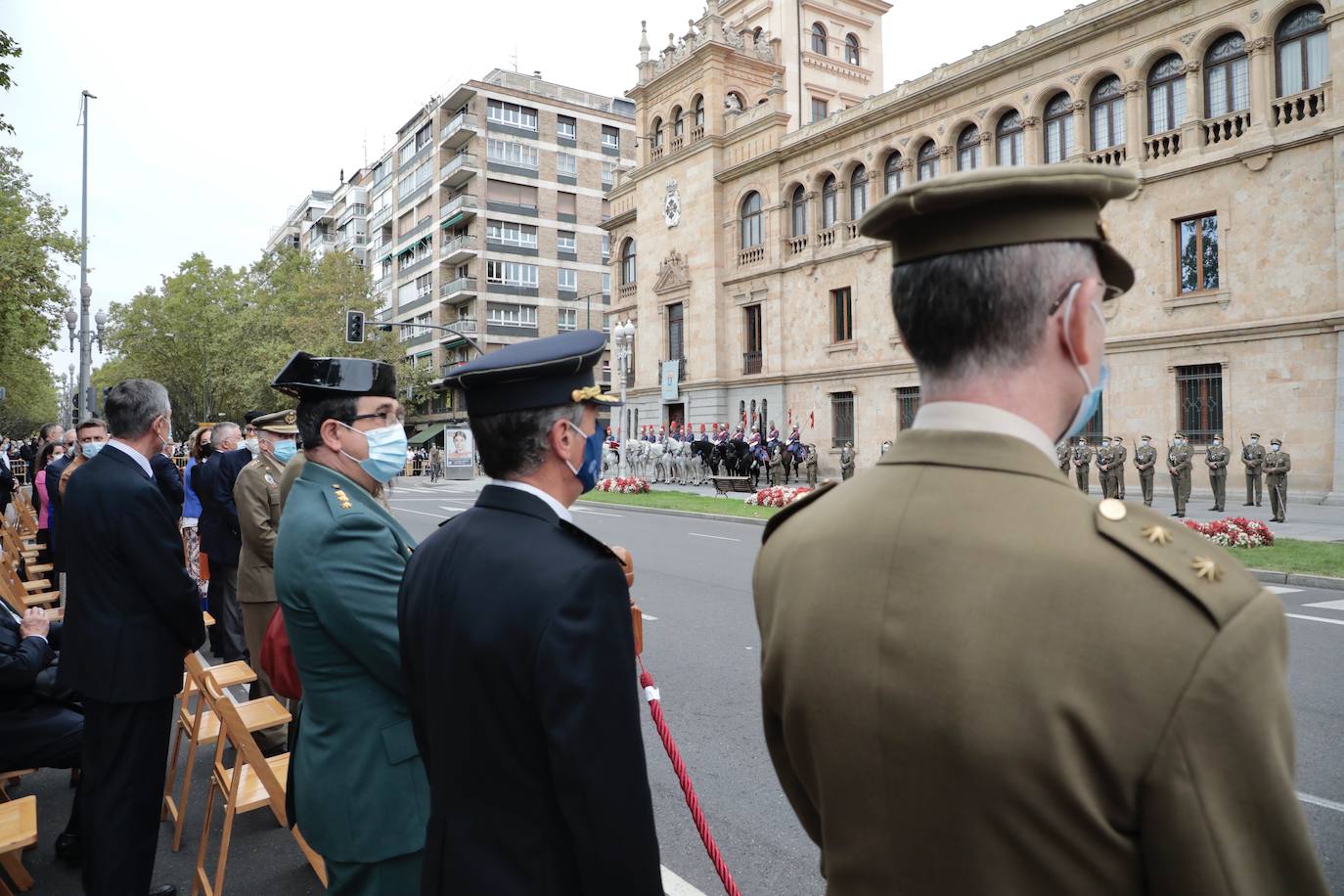 Acto del centenario de la gesta del regimiento Alcántara, en la Academia de Caballería.